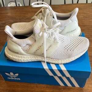 Adidas Ultraboosts in Pure White